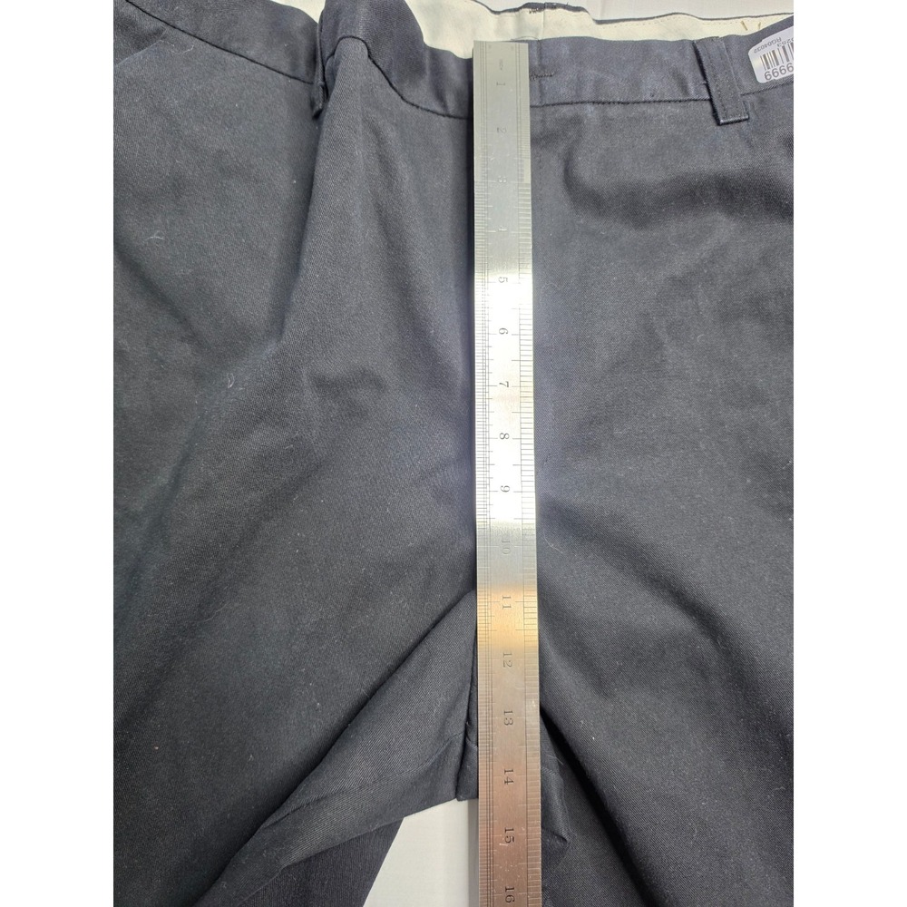 Cintas Comfort Flex Work Pants Mens 40x32 Black Cotton Slash Pocket Straight Leg - Picture 5 of 7
